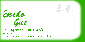 eniko gut business card